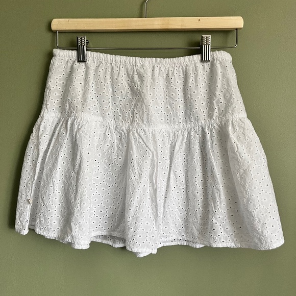 Eyelet Beach Coverup Skirt - Picture 1 of 3
